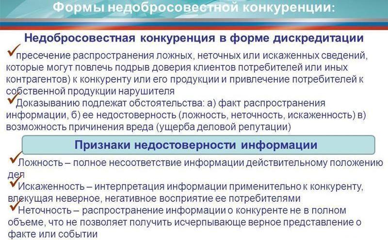 Ст 11 о конкуренции. Классификация форм недобросовестной конкуренции. Недобросовестная конкуренция. Основные признаки недобросовестной конкуренции. Методы недобросовестной конкуренции.