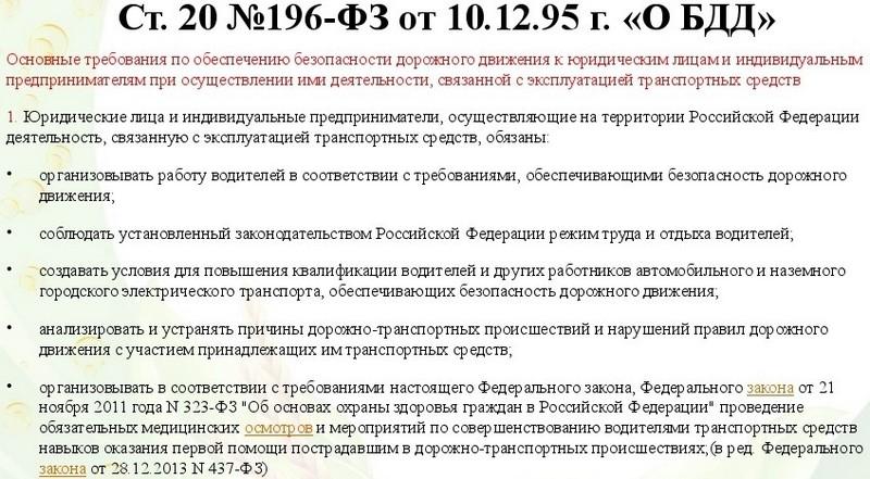 Размер административного штрафа на должностное лицо за допуск водителя без прохождения медосмотра